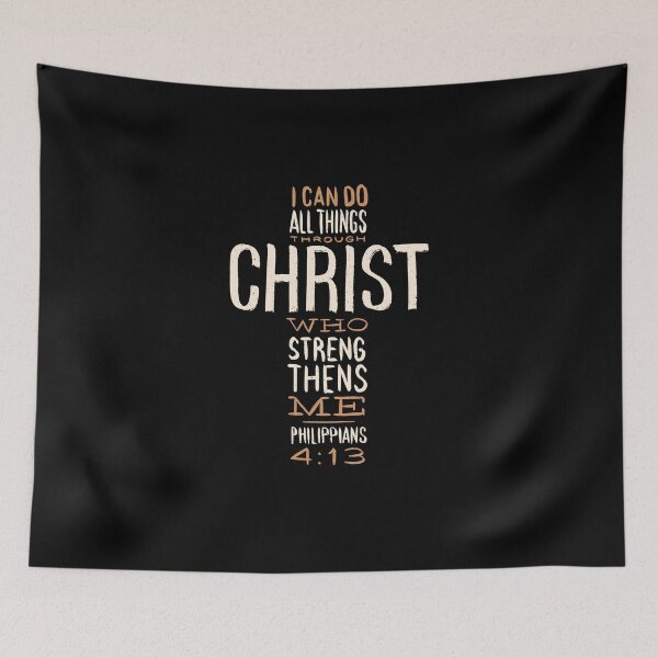 Item preview, Christian Quote I Can Do All Things Through Christ Who Strengthens Me designed and sold by SebleTam.