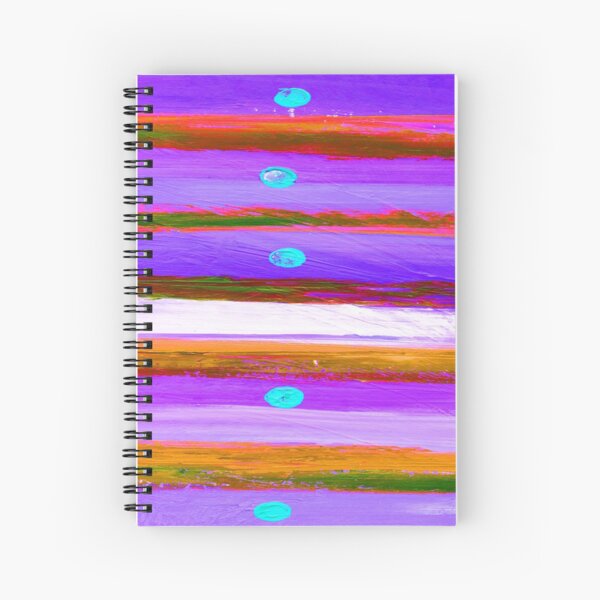 DOTS AND LINES PURPLES Spiral Notebook