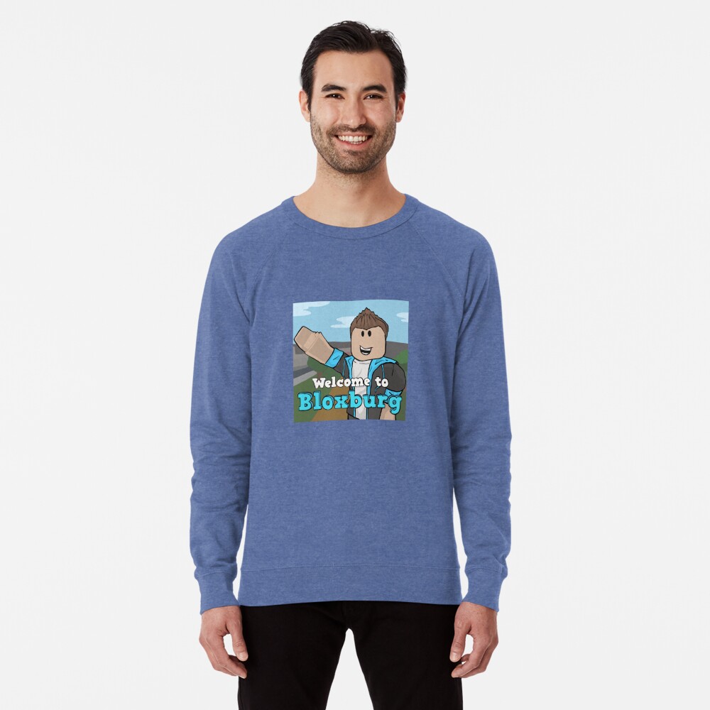 Welcome To Bloxburg Fan Art Lightweight Sweatshirt By Pickledjo - roblox avatar in bloxburg