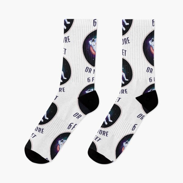 Item preview, Astronaut Social Distancing, Give Me My Space, 6 Feet or More - White Background designed and sold by passiveisopod.