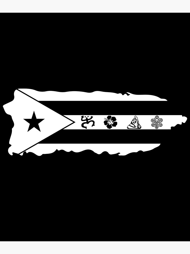 PUERTO RICO BLACK FLAG, PR STICKER-DECAL, BANDERA BORICUA, COQUI-MAPA