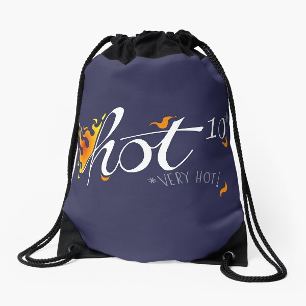 Hot to the power of 10 Drawstring Bag