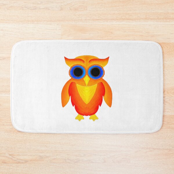 Item preview, colourful owl designed and sold by Perggals© - Stacey Turner.