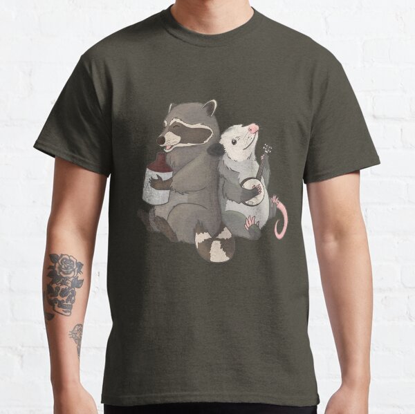 Opossum and a Racoon playing instruments Classic T-Shirt