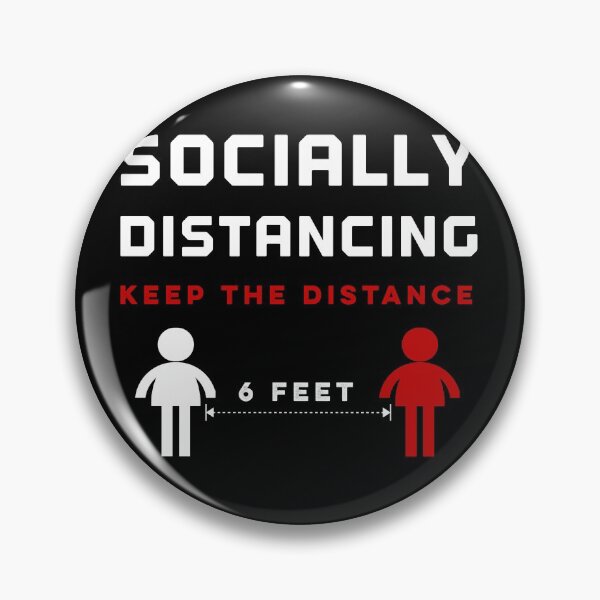 Item preview, social distancing keep the distance 6 feet away designed and sold by Drahmed.