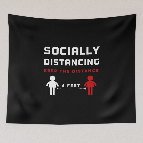 Item preview, social distancing keep the distance 6 feet away designed and sold by Drahmed.