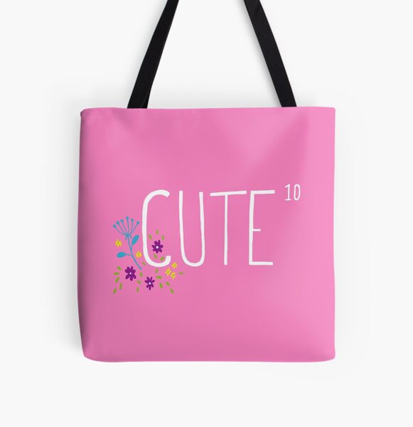 Cute to the power of 10 All Over Print Tote Bag