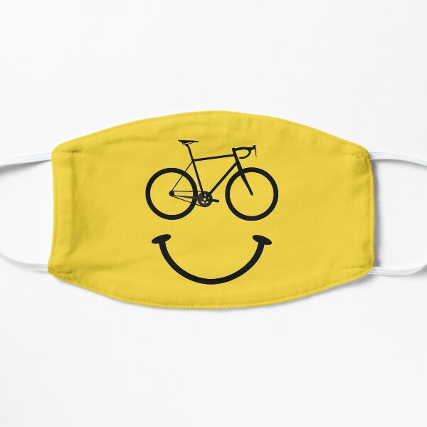 Visage souriant de bicyclette Masque sans plis