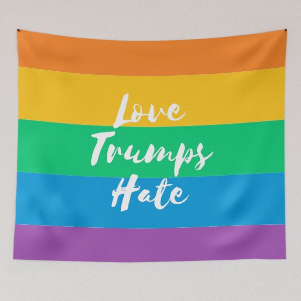 Item preview, Love Trumps Hate - Rainbow designed and sold by MightyFineGoods.