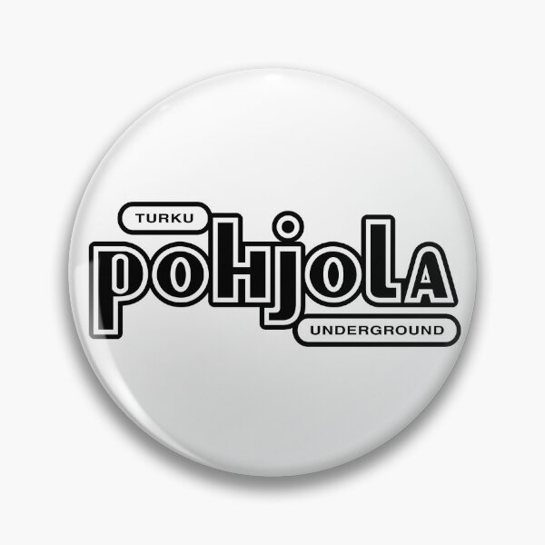 Item preview, Turku Pohjola Underground (musta teksti) designed and sold by futurytmi.