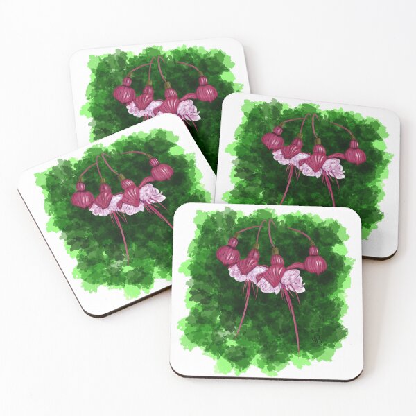 Item preview, Fuchsia Flower Semi Abstract designed and sold by ByJezie.