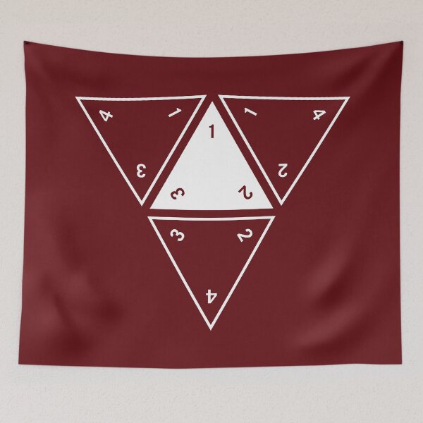 Item preview, Red Unrolled D4 designed and sold by clarkstpress.