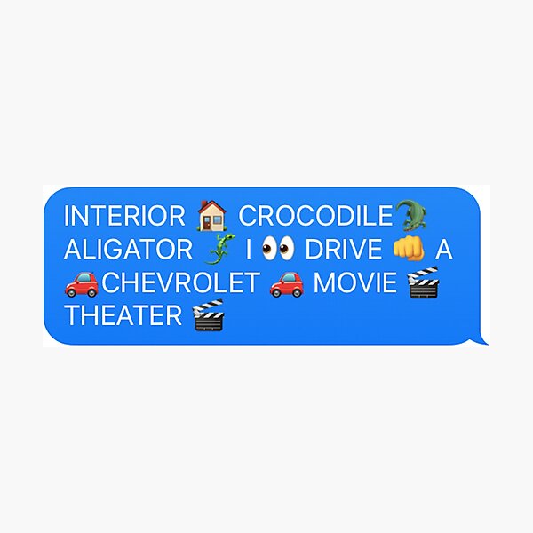 Interior Crocodile Alligator I Drive A Chevrolet Movie