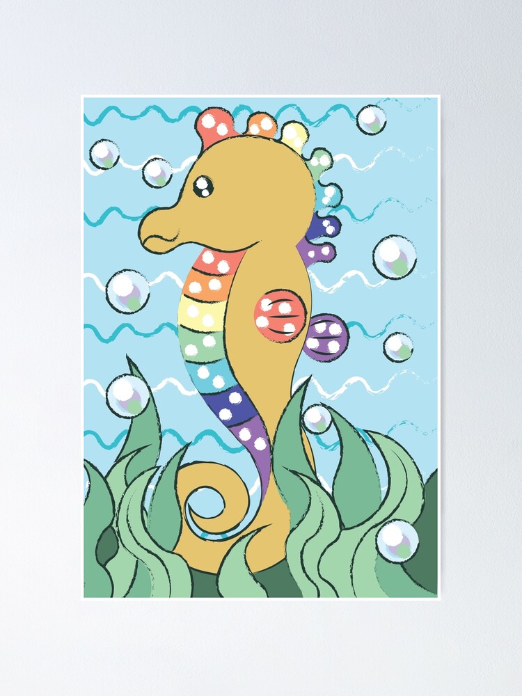 Alternate view of Seahorse Poster