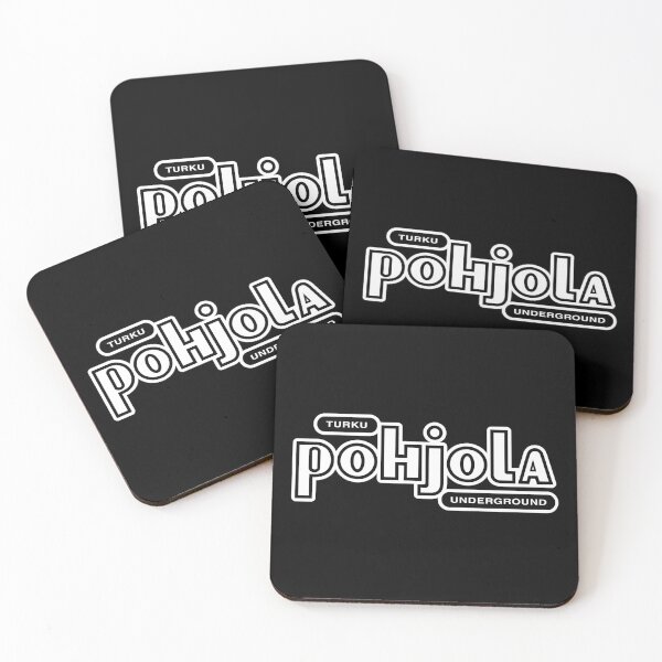 Item preview, Turku Pohjola Underground (valkoinen teksti) designed and sold by futurytmi.