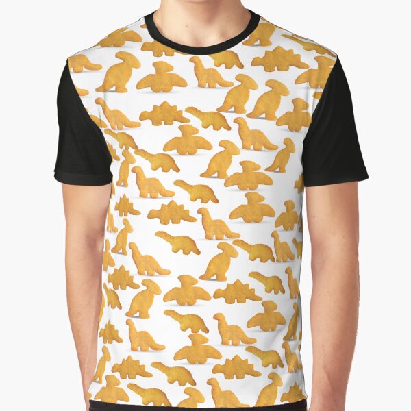 Dinosaur Chicken Nuggets Graphic T-Shirt
