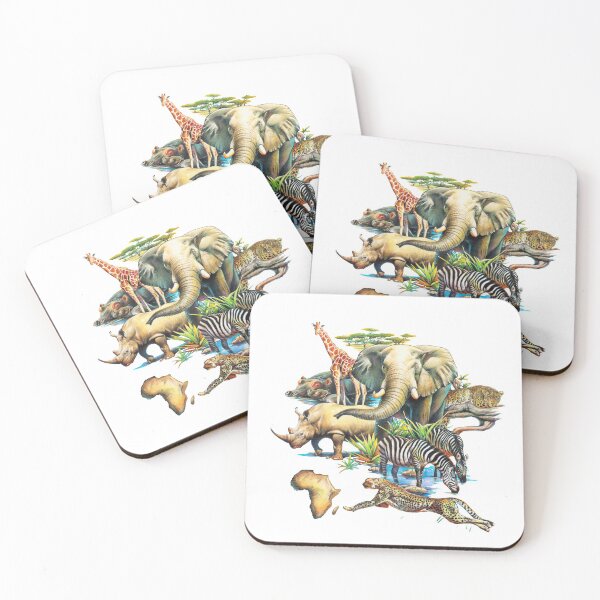 Item preview, African Animal Collage designed and sold by Salmoneggs.
