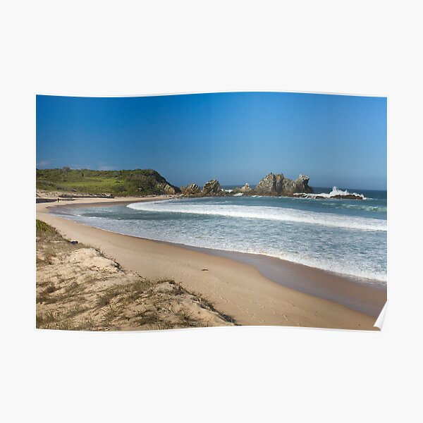 Camel Rock and surf beach Poster