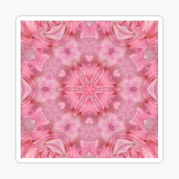 Pink peony mandala Sticker