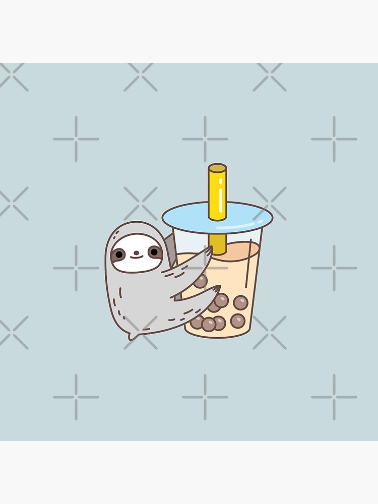 Sloth Loves Bubble Tea by Miri-Noristudio