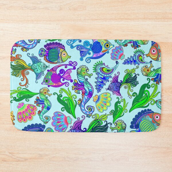 Item preview, Marine Life Exotic Fishes & SeaHorses Ornamental Style designed and sold by BluedarkArt.
