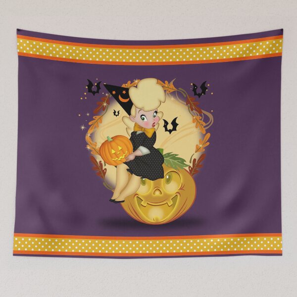 Item preview, cute witch designed and sold by Wonderful world of whimsical Art of yesteryear and today .