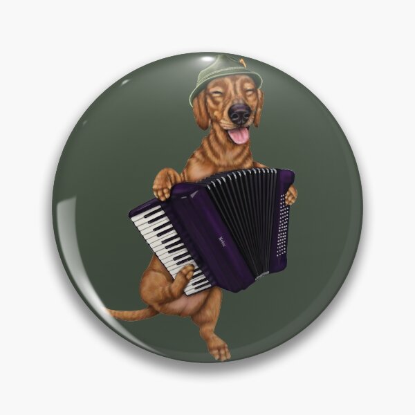 Item preview, Dachshund playing accordion - polka band designed and sold by Mehu.