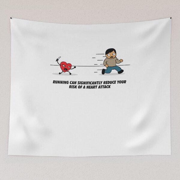 Item preview, Running can significantly reduce the risk of heart attack designed and sold by katastrophal.