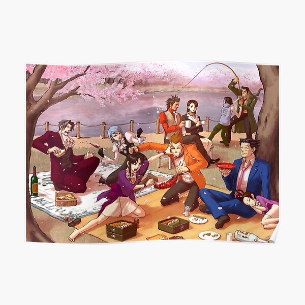 Ace Attorney Picnic Poster