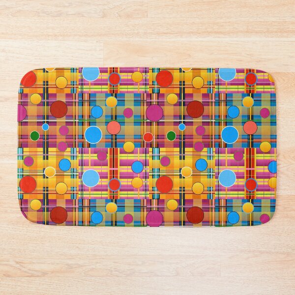Item preview, Plaid With Polkadots in all Bright Colors / Fashions & Mask designed and sold by montaque8.