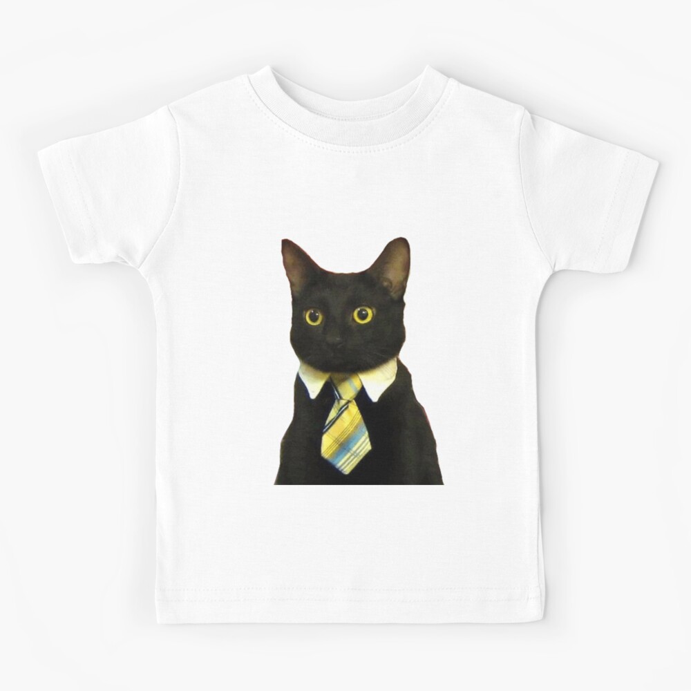 Business Cat Kids T Shirt By Adamrwhite Redbubble - cat jerome roblox