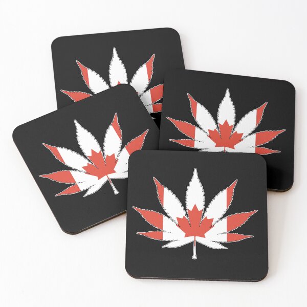 Item preview, Canadian Cannabis Flag designed and sold by wickedcartoons.