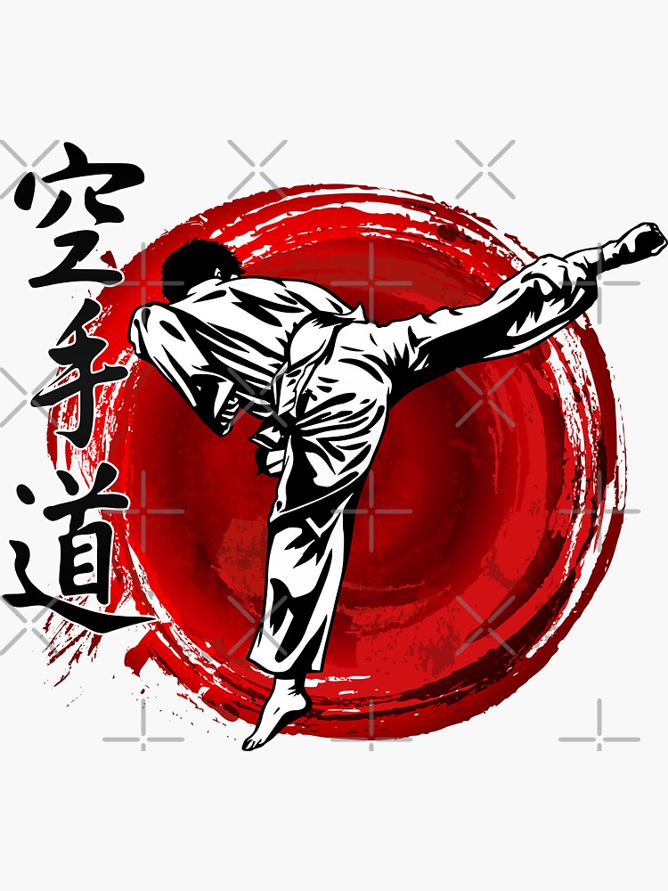 "Karate" Sticker for Sale by DCornel Redbubble