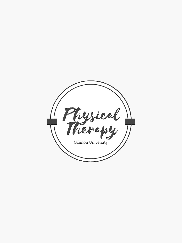 Gannon Physical Therapy Sticker For Sale By Briphillips Redbubble