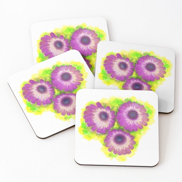 Item preview, Purple African Daisy Semi Abstract designed and sold by ByJezie.