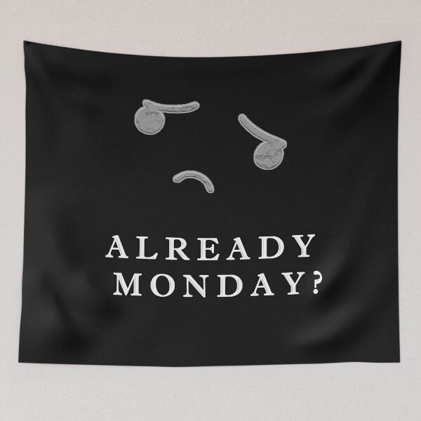 Aperçu de l'œuvre We all hate monday T-Shirt créée et vendue par Dieowl.
