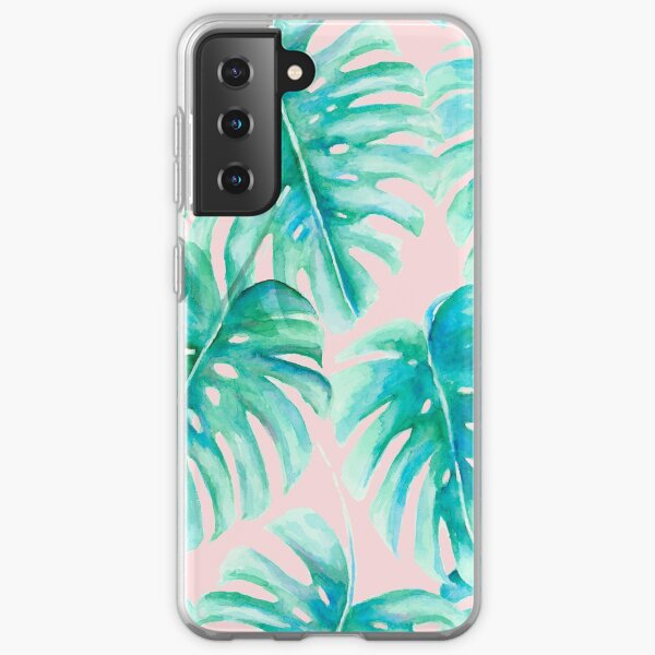 Paradise Palms Blush Samsung Galaxy Soft Case