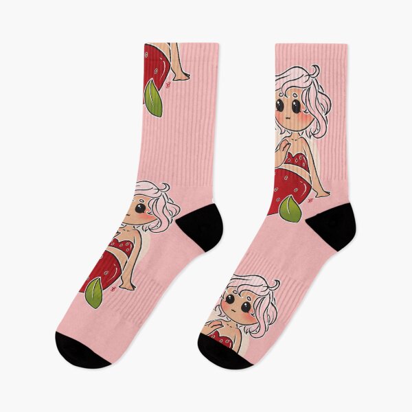 Item preview, Strawberry Mermaid Chibi designed and sold by heysoleilart.
