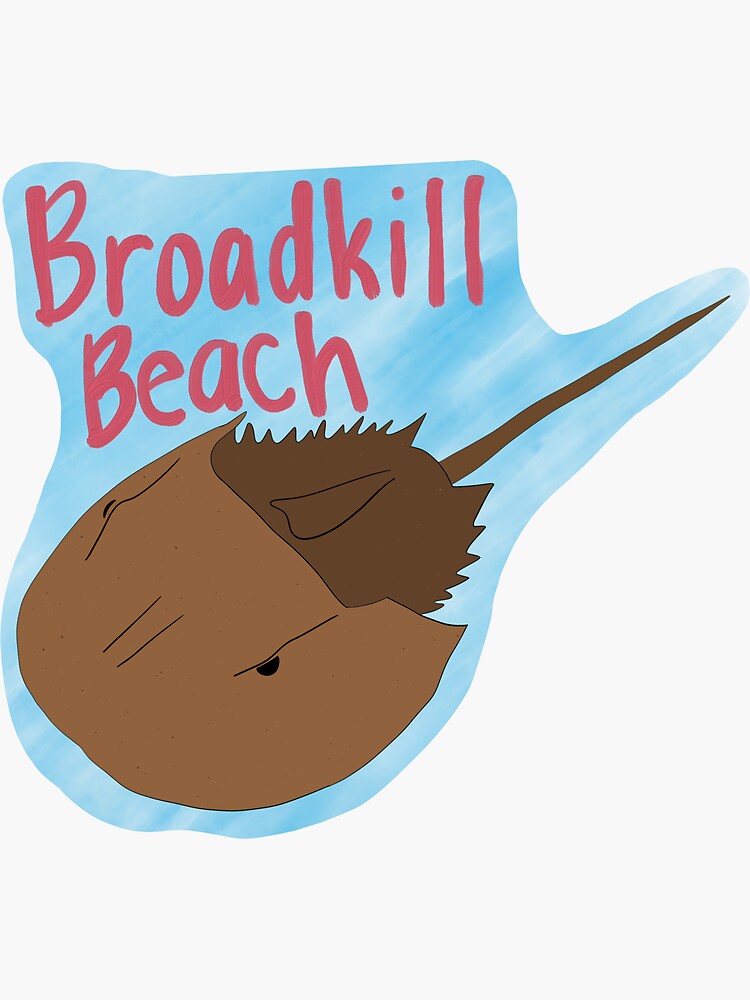 "Broadkill Beach Horseshoe Crab " Sticker for Sale by madim414 Redbubble
