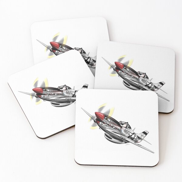 Item preview, WW-II Warbird P-51 Mustang Airplane Cartoon designed and sold by hobrath.