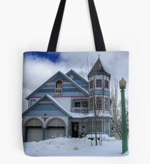Victorian Blues Tote Bag