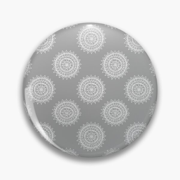 Item preview, White Mandala Pattern - Grey designed and sold by MysticMagpie.