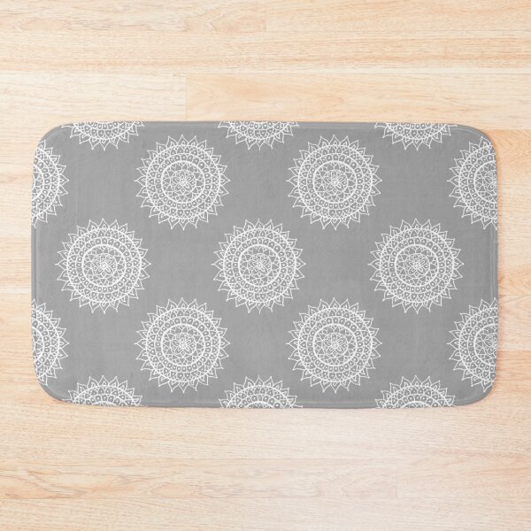 Item preview, White Mandala Pattern - Grey designed and sold by MysticMagpie.
