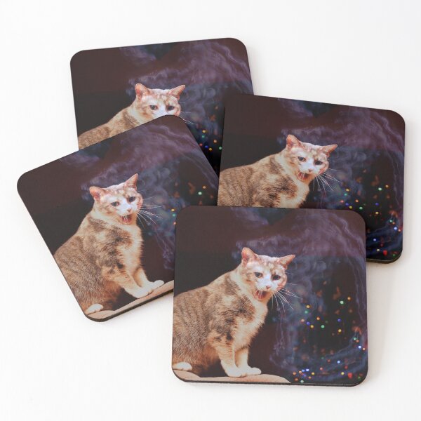 Item preview, Surprised Kitty at Christmas designed and sold by chrispricephoto.
