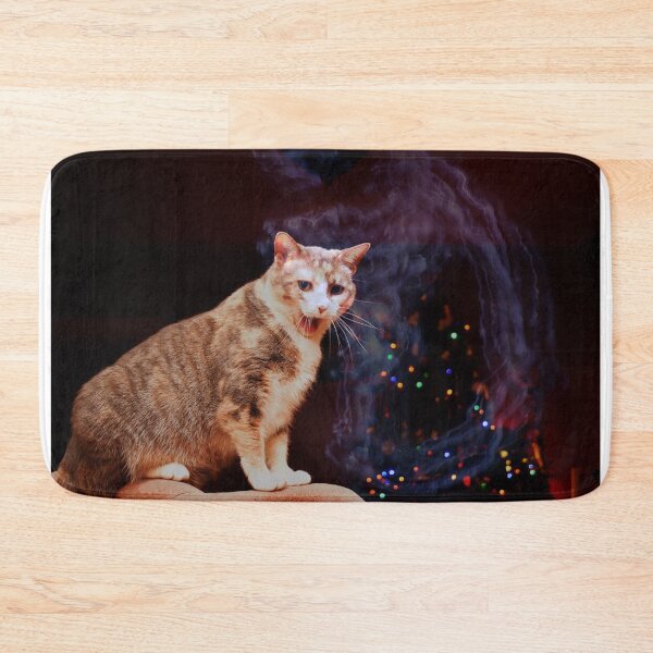 Item preview, Surprised Kitty at Christmas designed and sold by chrispricephoto.