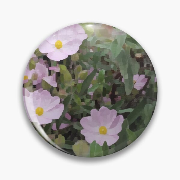 Item preview, Small pink flowers with paint effect designed and sold by Joie-et-Poesie.