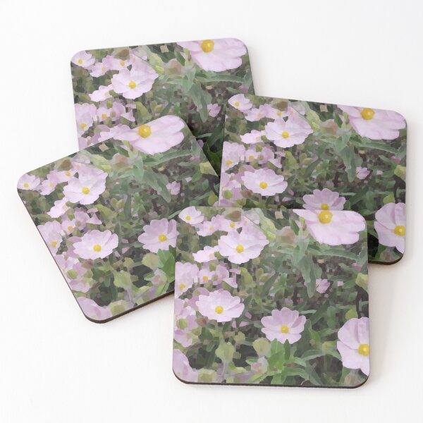 Item preview, Small pink flowers with paint effect designed and sold by Joie-et-Poesie.