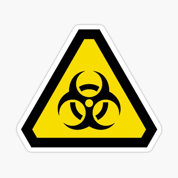 Artikel-Vorschau von Biohazard Warnung, designt und verkauft von Curlicue Studio.