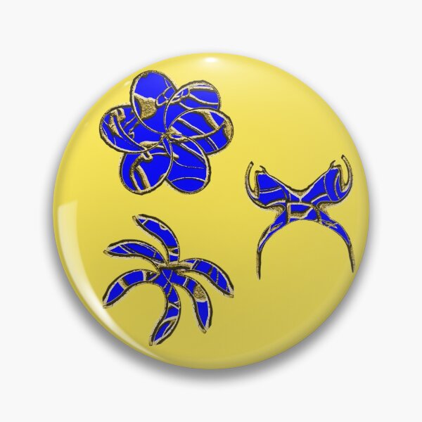 Item preview, Gold Trimmed Blue Designs designed and sold by Gravityx9.