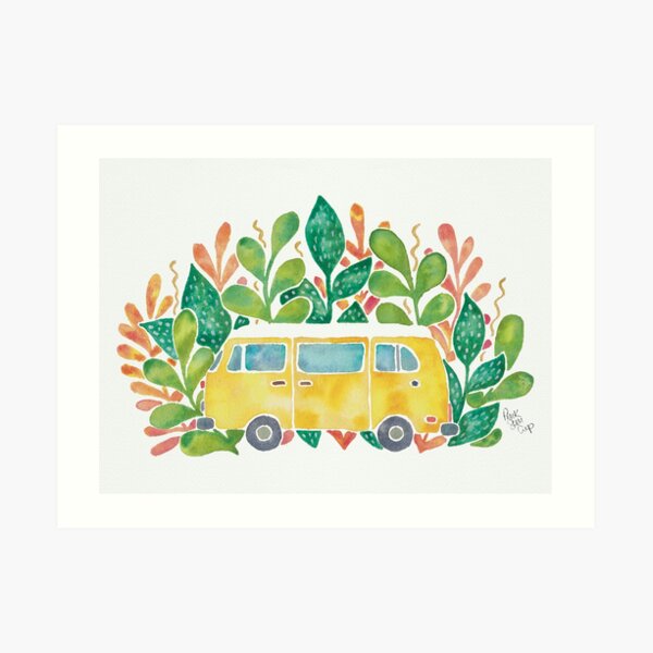 Travel Watercolour Illustration Art Print